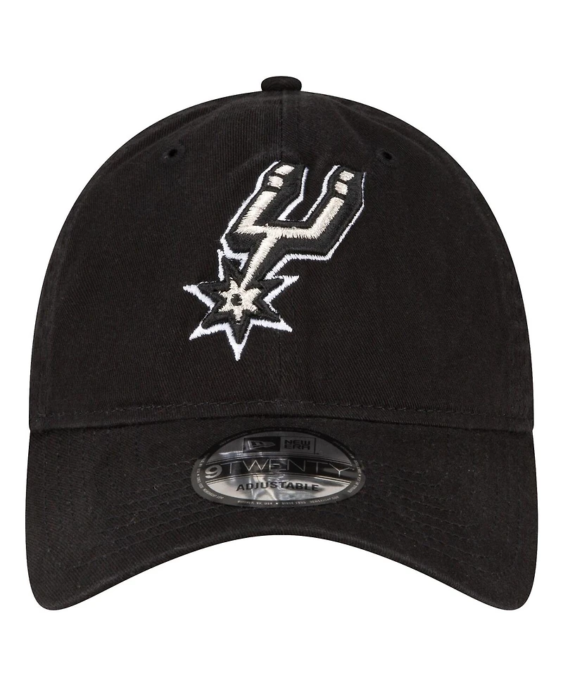 Men's New Era Black San Antonio Spurs Team 2.0 9TWENTY Adjustable Hat