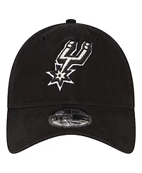 Men's New Era Black San Antonio Spurs Team 2.0 9TWENTY Adjustable Hat