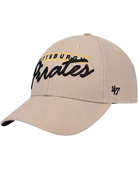 Men's '47 Brand Khaki Pittsburgh Pirates Atwood Mvp Adjustable Hat