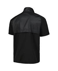 Men's adidas Black Boston College Eagles Sideline Aeroready Raglan Short Sleeve Quarter-Zip Jacket