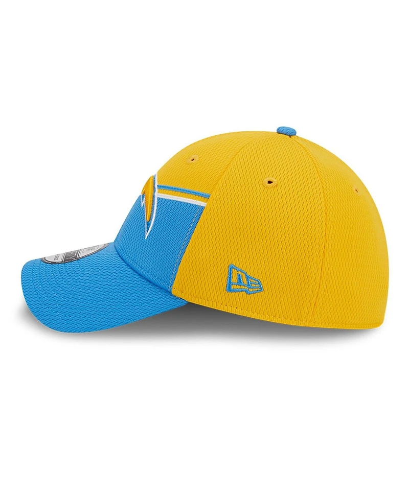 Men's New Era Gold, Powder Blue Los Angeles Chargers 2023 Sideline 39THIRTY Flex Hat
