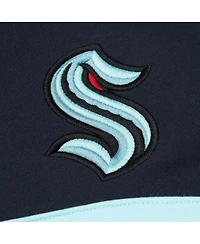 Men's Mitchell & Ness Deep Sea Blue Seattle Kraken Head Coach Pullover Hoodie
