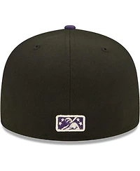 Men's New Era Black Albuquerque Isotopes Alternate Logo 2 Authentic Collection 59FIFTY Fitted Hat
