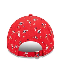 Women's New Era Red New England Patriots Floral 9TWENTY Adjustable Hat