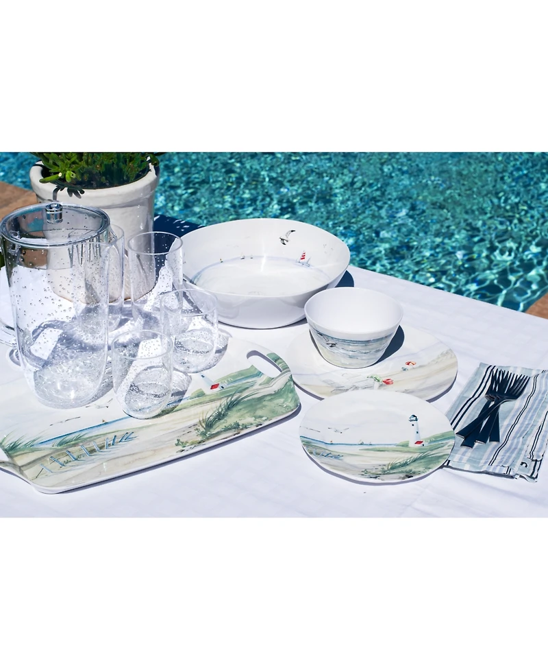 Abode Homewares By the Shore Dinner Plates, Set of 6