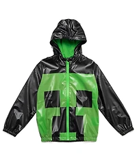 Minecraft Creeper Boys Zip Up Raincoat Jacket Toddler| Child