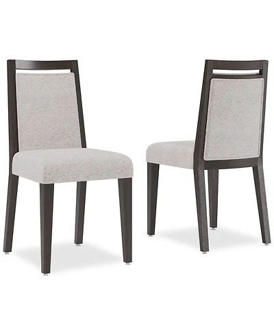 Tivie 2 Pc Wood Dining Chair Set, Created for Macy's