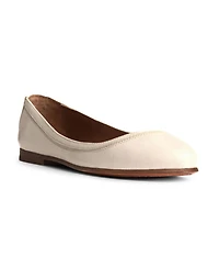 Frye Women's Carson Leather Ballet Flats - White