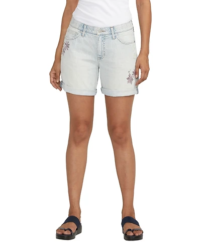 Jag Women's Alex Mid Rise Boyfriend Shorts