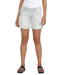Jag Women's Alex Mid Rise Boyfriend Shorts