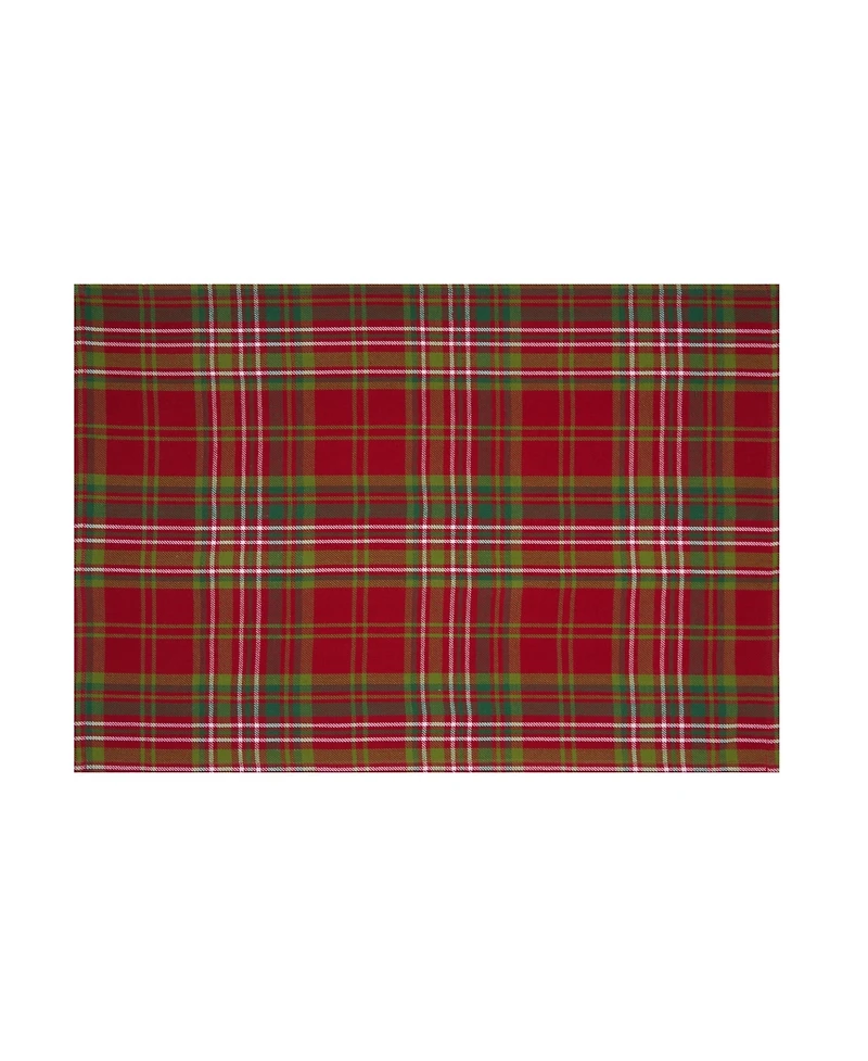 C&F Home 27' X 18" Jonah Plaid Woven Cotton Kitchen Dish Towel, Red, White and Green Plaid