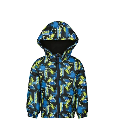 Sega Sonic the Hedgehog Kids Printed Puffer Jacket