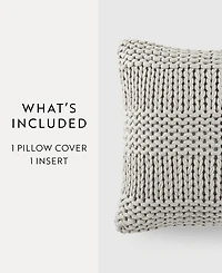 ienjoy Home Cozy Chunky Knit Decorative Pillow, 20" x 20"