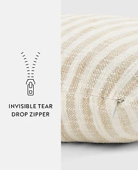 ienjoy Home Yarn Dyed Thin Stripe Decorative Pillow, 20" x 20"
