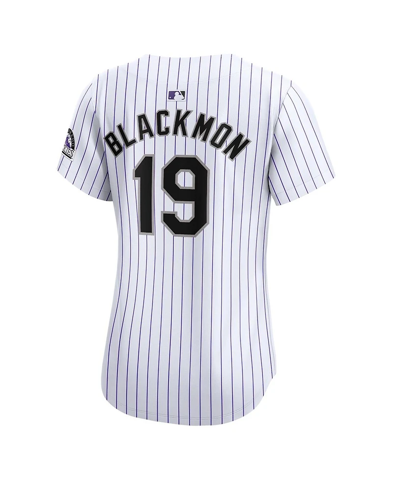 Women's Nike Charlie Blackmon White Colorado Rockies Home Limited Player Jersey