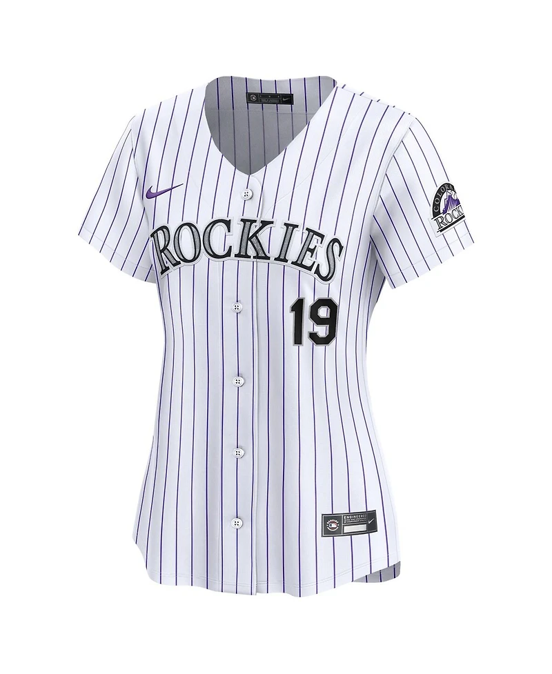 Women's Nike Charlie Blackmon White Colorado Rockies Home Limited Player Jersey