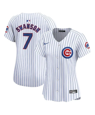 Women's Nike Dansby Swanson White Chicago Cubs Home Limited Player Jersey