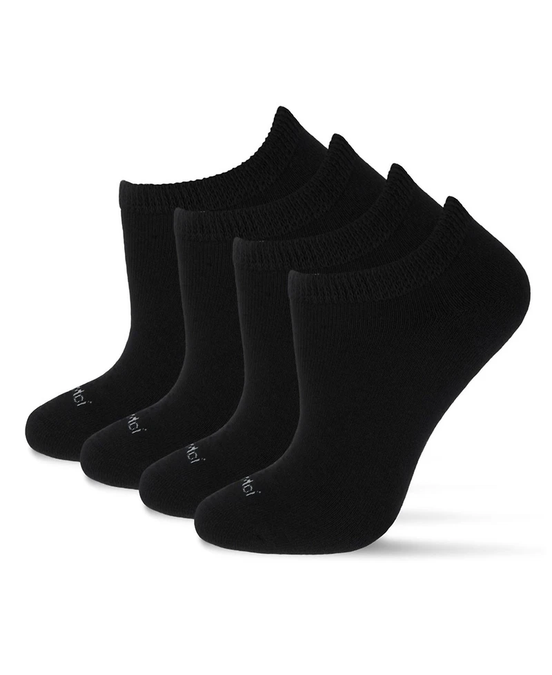 MeMoi Men's Unisex Diabetic Full Cushion Low Cut Socks, Pack of 2
