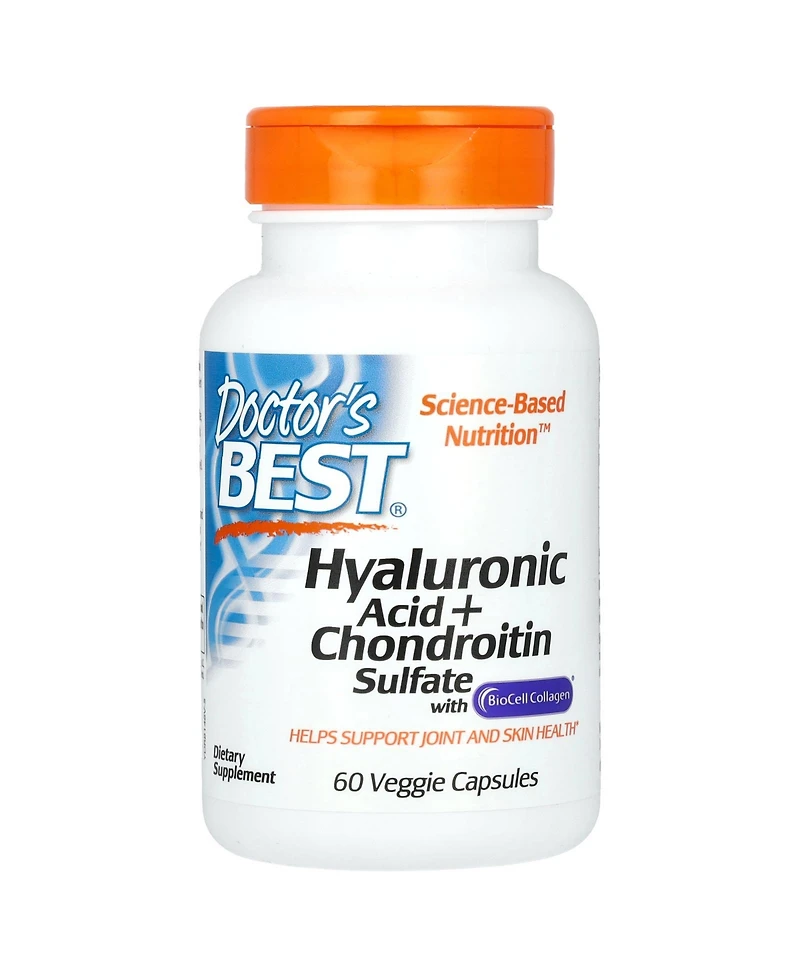 Doctor's Best Hyaluronic Acid + Chondroitin Sulfate with BioCell Collagen