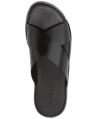 Cole Haan Men's Nantucket Cross Strap Slip-On Slide Sandals