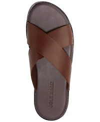 Cole Haan Men's Nantucket Cross Strap Slip-On Slide Sandals
