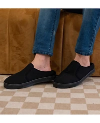 Isotoner Men's Textured Knit Kai Clog Slippers with Gel-Infused Memory Foam