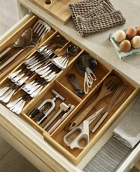 Joseph Joseph Drawerstore Bamboo Expandable Cutlery, Utensil and Gadget Organizer
