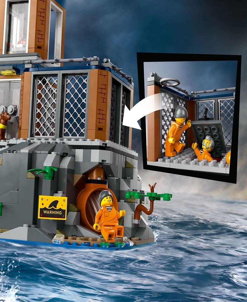 Lego City Police Prison Island Building Toy 60419, 980 Pieces