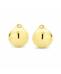 Bling Jewelry Simple Basic Half Round Ball Clip On Earrings Button Style Alloy Sterling Silver .50 Diameter
