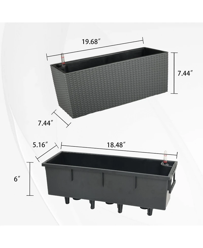 Aoodor Mahliya Planter Box (Set of 4)
