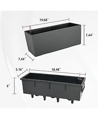 Aoodor Mahliya Planter Box (Set of 4)