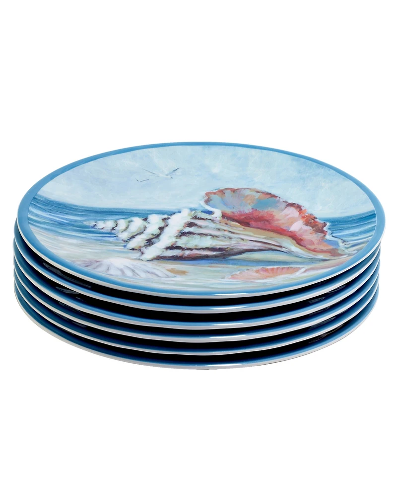 Certified International Seacoast Set of 6 Salad Plate 9", Service For 6