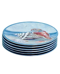 Certified International Seacoast Set of 6 Salad Plate 9", Service For 6