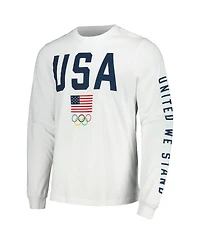 Men's White Team Usa United We Stand Long Sleeve T-Shirt