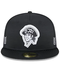 Men's New Era Black Pittsburgh Pirates 2024 Clubhouse 59FIFTY Fitted Hat