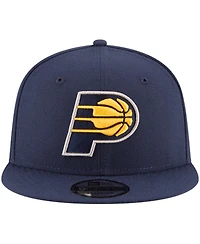 Men's New Era Navy Indiana Pacers Official Team Color 9FIFTY Snapback Hat