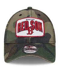 Men's New Era Camo Boston Red Sox Gameday 9FORTY Adjustable Hat