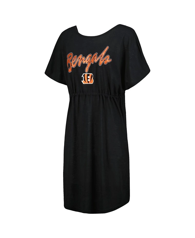 Women's G-iii 4Her by Carl Banks Black Cincinnati Bengals Versus Swim Coverup