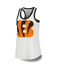 Women's G-iii 4Her by Carl Banks White Cincinnati Bengals Tater Racerback Tank Top