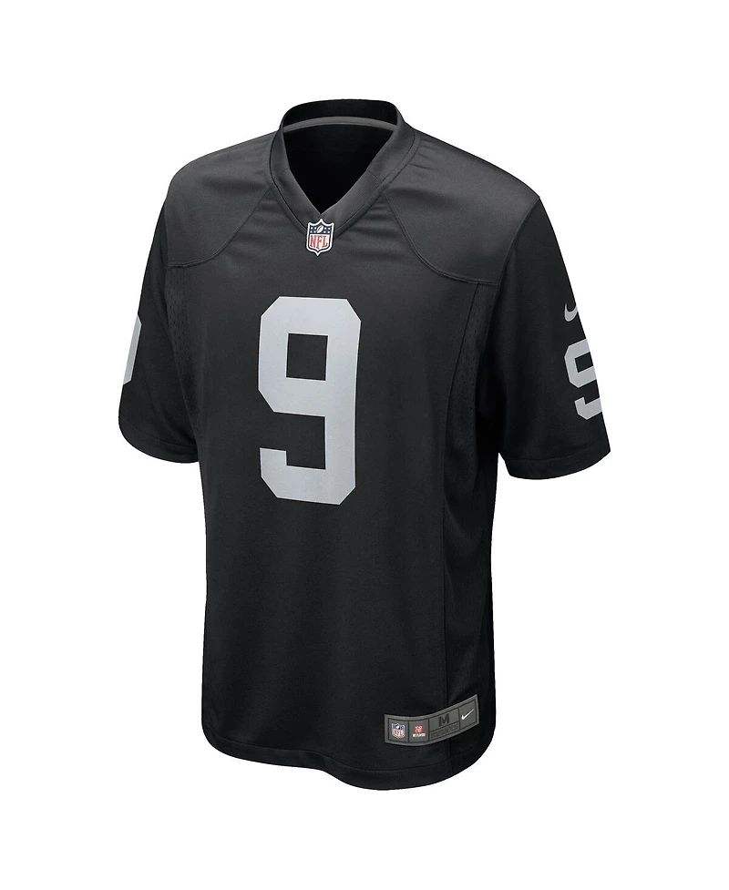 Men's Nike Tyree Wilson Black Las Vegas Raiders 2023 Nfl Draft First Round Pick Game Jersey