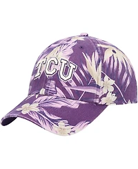 Men's '47 Brand Purple Tcu Horned Frogs Tropicalia Clean Up Adjustable Hat