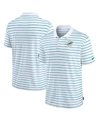Men's Nike White Miami Dolphins 2022 Sideline Lock Up Victory Performance Polo Shirt
