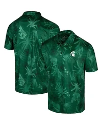 Men's Colosseum Green Michigan State Spartans Palms Team Polo Shirt