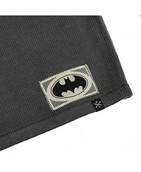 Men's Heroes & Villains Gray Batman Gotham City Varsity Sweater