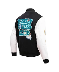 Men's Freeze Max Black Scooby-Doo Mystery Solvers Club Full-Zip Varsity Jacket