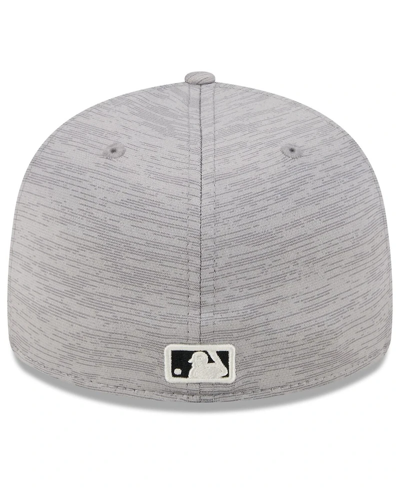Men's New Era Gray Chicago White Sox 2024 Clubhouse Low Profile 59FIFTY Fitted Hat