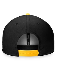 Men's Fanatics Black, Gold Boston Bruins Fundamental Colorblocked Snapback Hat