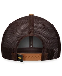 Men's Top of the World Khaki Alabama State Hornets Strive Trucker Adjustable Hat
