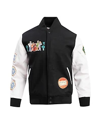 Men's Freeze Max Black Scooby-Doo Mystery Solvers Club Full-Zip Varsity Jacket