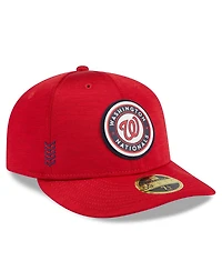 Men's New Era Red Washington Nationals Clubhouse Low Profile 59FIFTY Fitted Hat